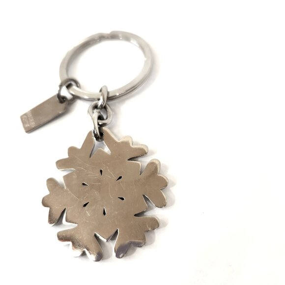 Coach Crystal Snowflake Charm Keychain 92076 Very Rare! Sparkly! - Picture 5 of 5